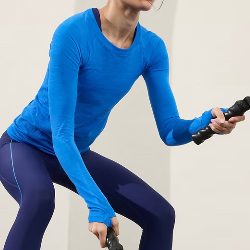 NWT Athleta Momentum Seamless Top, Size XS